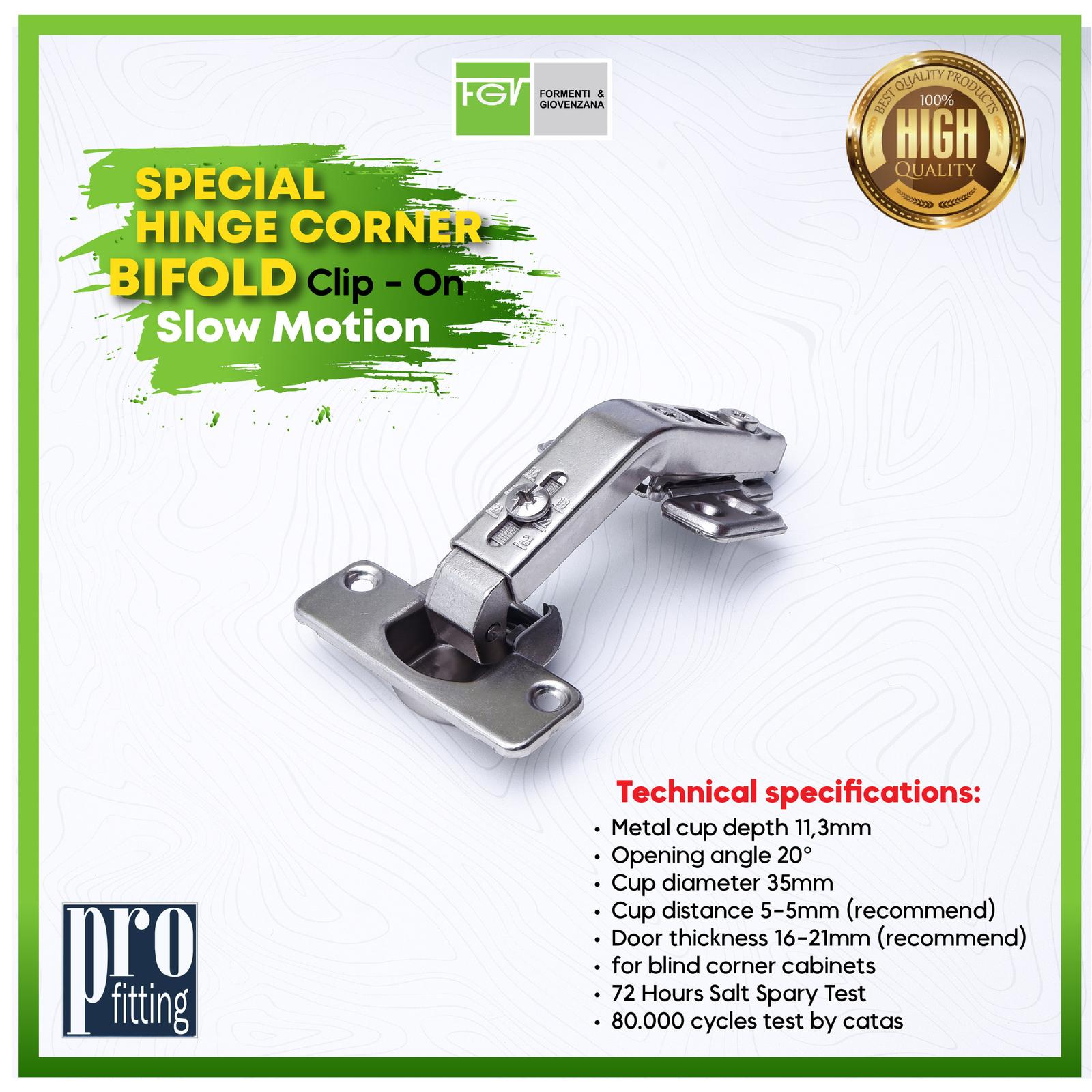 Engsel Sendok Corner Bifold FGV