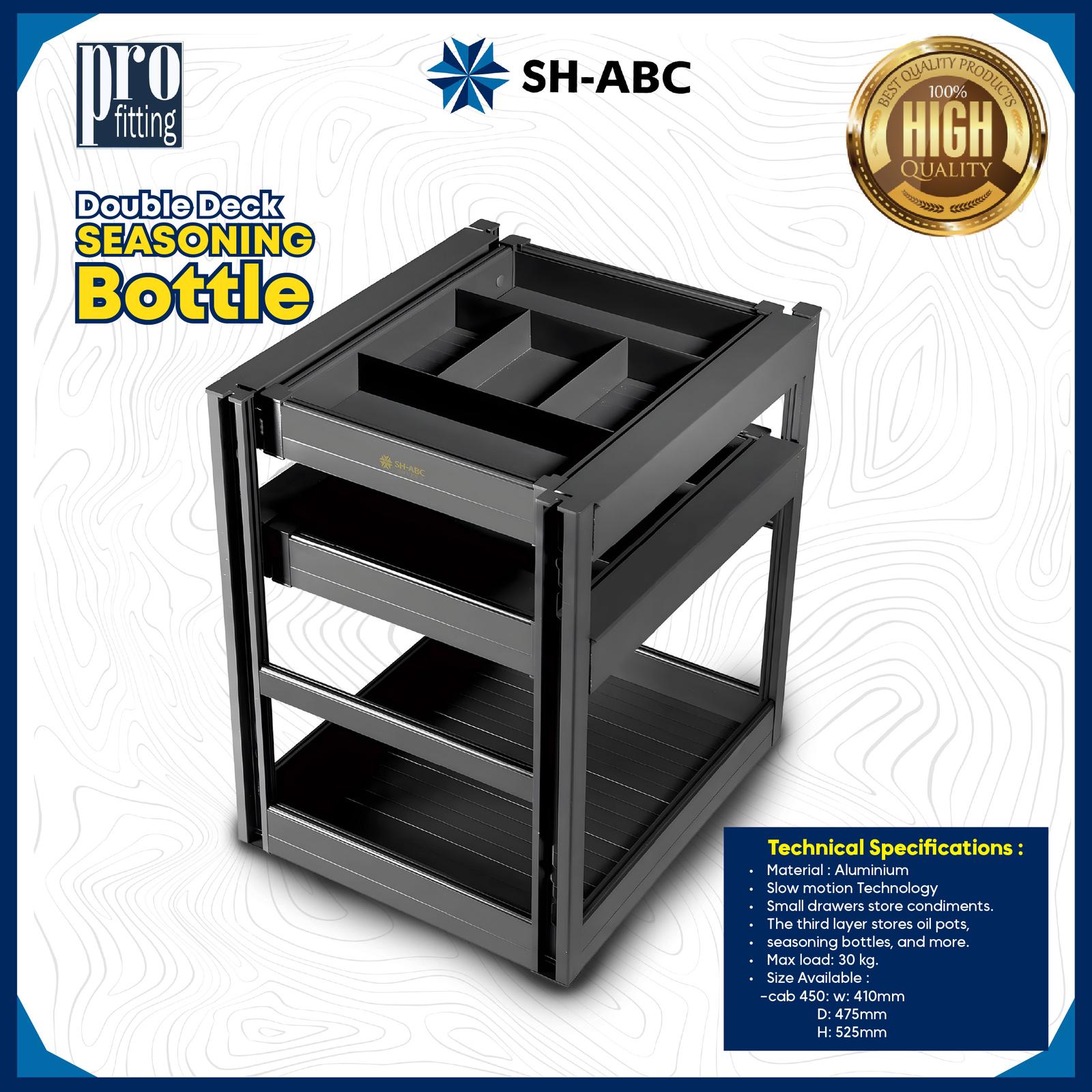 Rak Penyimpanan Bumbu Kitchen set Kitchen set untuk kabinet bawah SH-ABC