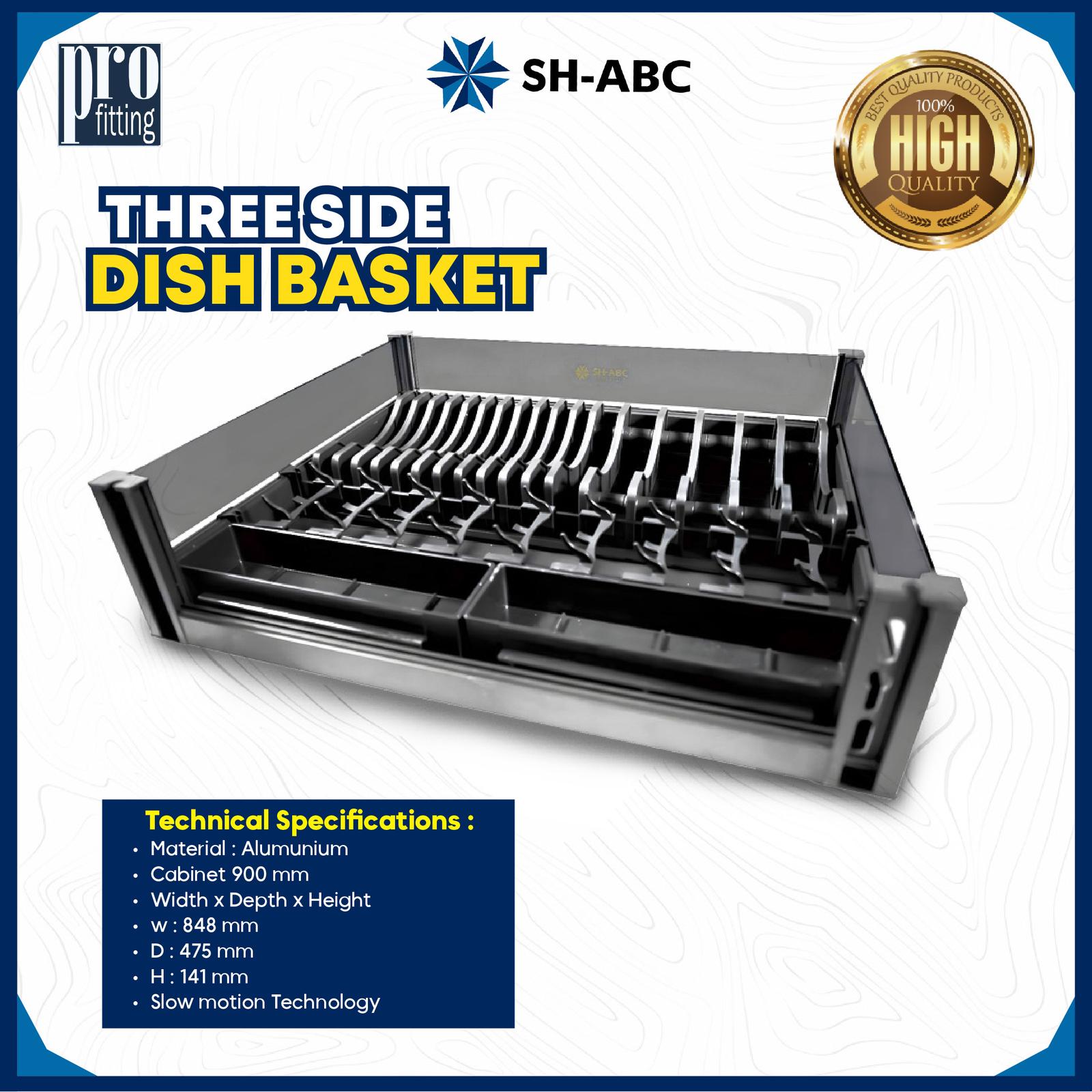 Rak penyimpanan piring, mangkok, Sendok SH-ABC