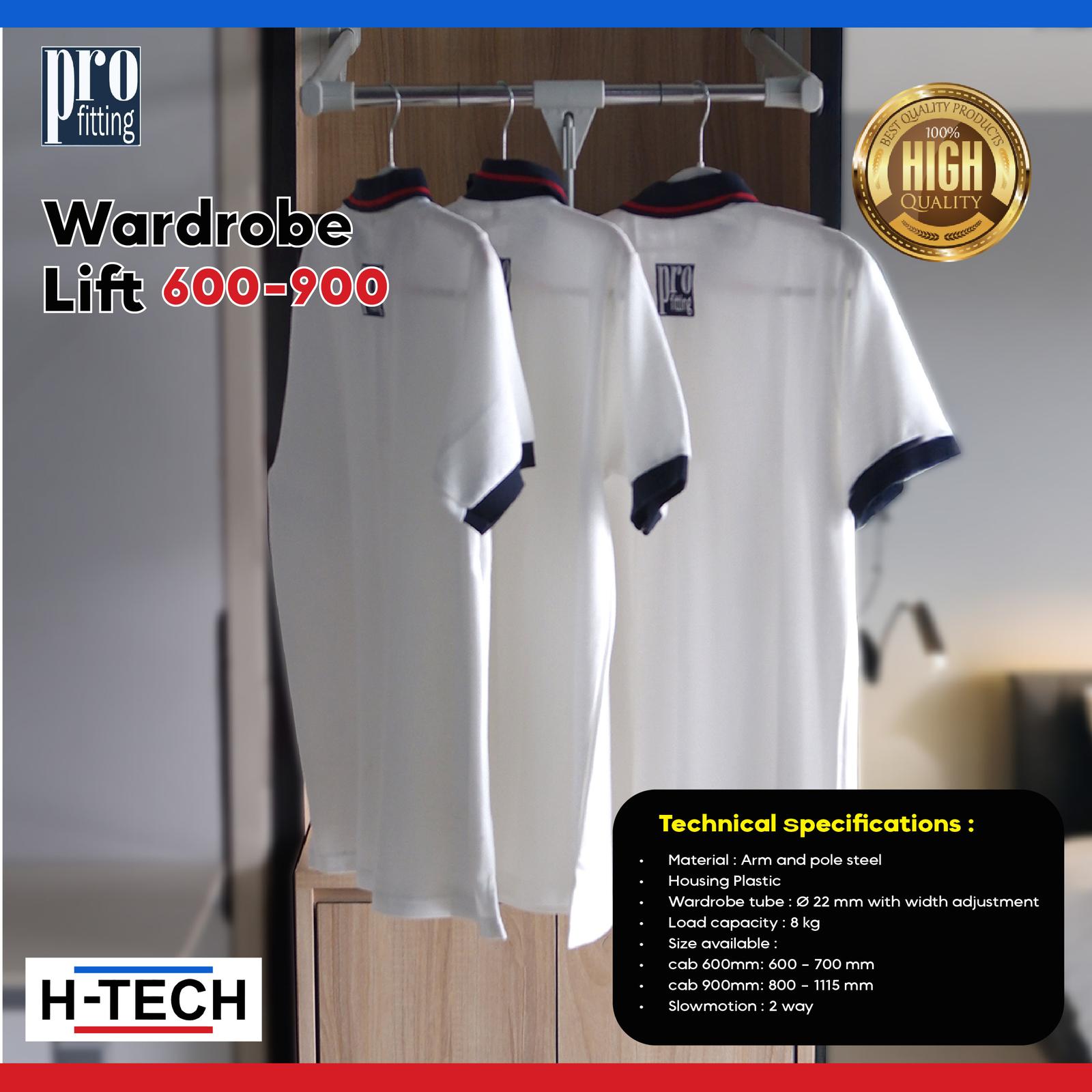 Wardrobe Lifter Slow Motion H-TECH